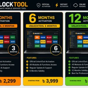 Unlocktool 3 Month, 6 Month, 12 Month Activation (Copy) (Copy) (Copy) (Copy)
