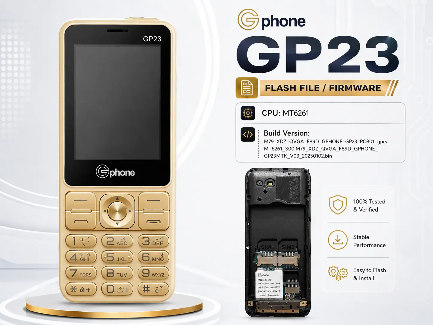 Gphone GP23 Flash File MT6261