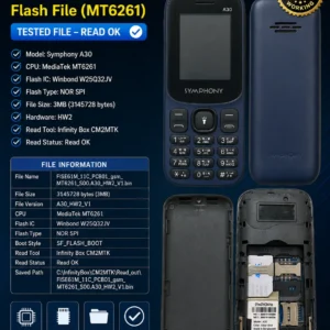 Symphony A30 Flash File MT6261 HW2 Tested Download GSMFileBD